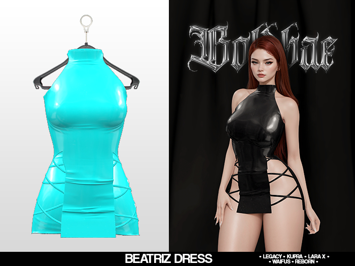 Boldbae - Beatriz Dress - Ciano