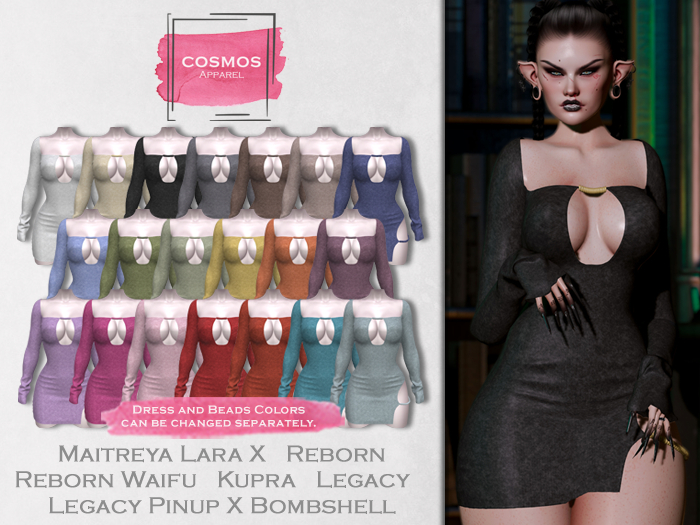 [COSMOS] Paola Bodycon Dress / 20 Colors Fatpack