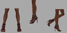 *Dani's* Black Heart Sandals