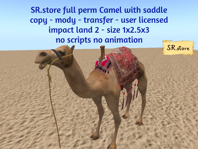 SR.store full perm Camel with saddle