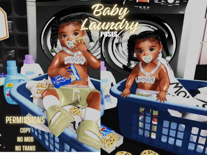 Baby Laundry Poses