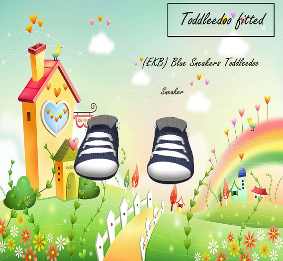 (EKB) Blue Sneakers Toddleedoo