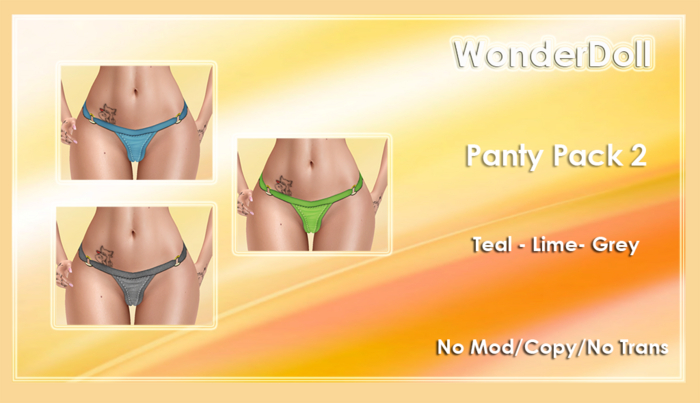 WonderDoll BOM Panty Pack 2