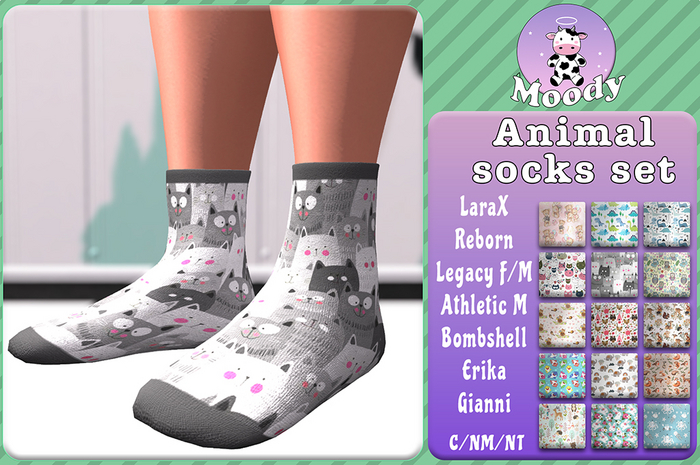Moody - Animal socks set