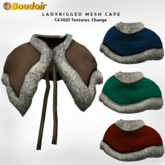 *!*BOUDOIR Bess Rigged Mesh C4 CAPE - HUD Textures Change