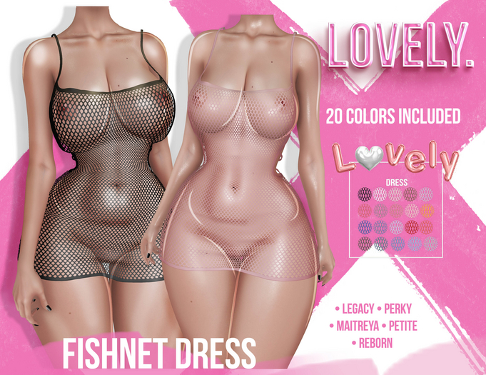 Lovely. Fishnet Dress // Fatpack