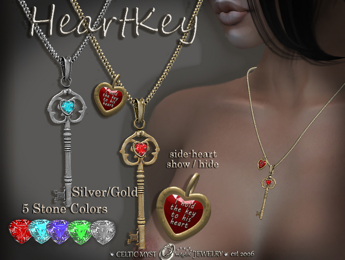 HeartKey Necklace - Female Edition
