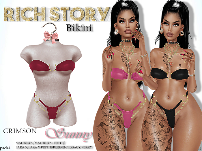 [RICH STORY]Bikini Sunny PACK 4