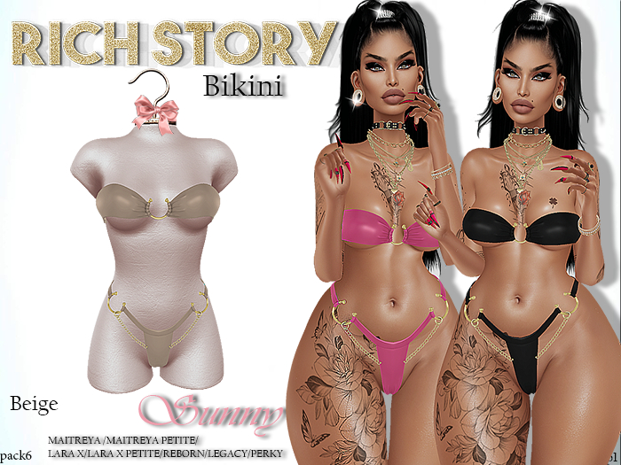 [RICH STORY]Bikini Sunny PACK 6