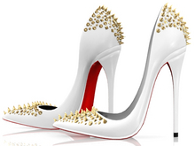 Garbaggio // Riot Pumps - White&Gold