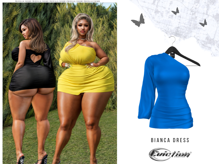 [E] Bianca Dress Blue