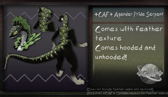 +CAF+ Agender Pride Serpent
