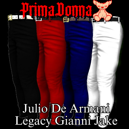 DO NOT BUY IF READ DESCRIPTION Julio De Armani Wht/Blu Pants