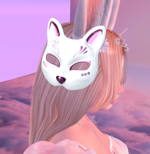 6.[common] -LT- Fox Mask (White/Rose)