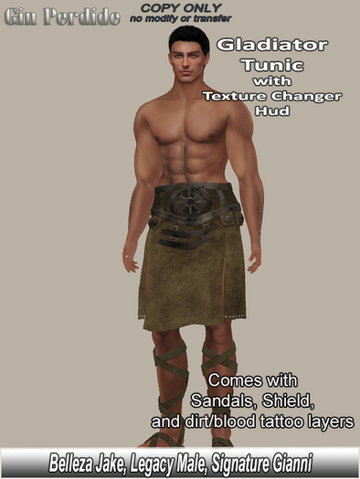 Gladiator Tunic with Sandals 