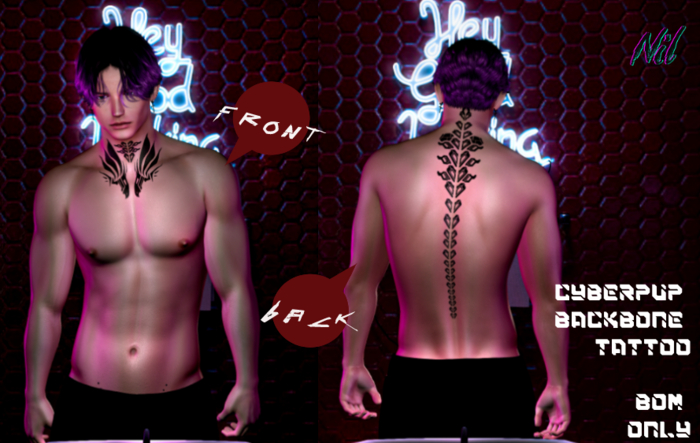 -NIL- CyberPup Backbone Tattoo // BOM
