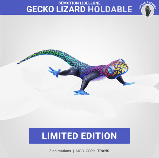 SEmotion Libellune Gecko Lizard Holdable LIMITED