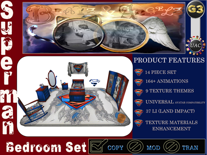 Bratz & Angelz - Superman  - Children's Bedroom Set