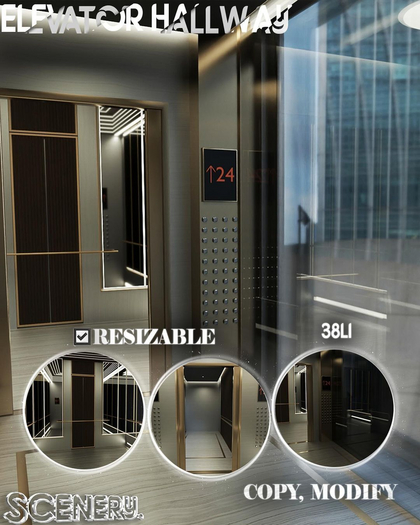 SCENERY// Elevator Hallway (Night Version)