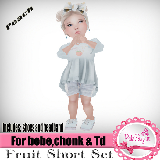 PS fruit short sets peach BOX