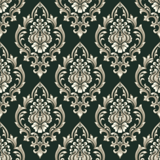 Green and Gold Seamless Wallpaper - Copyable