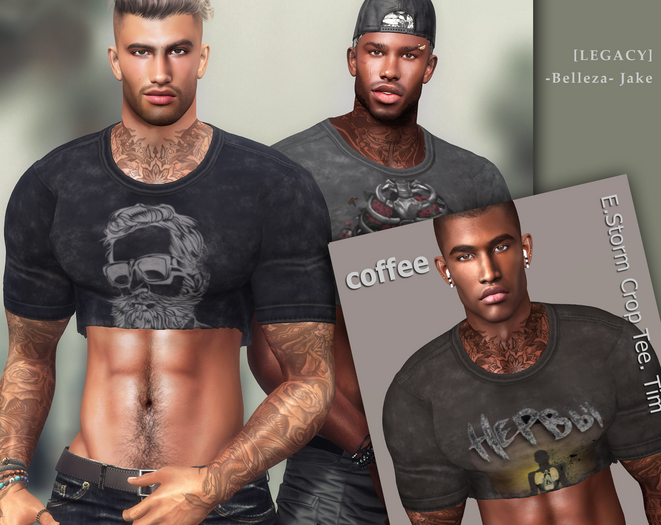 E.Storm Crop Tee. Tim coffee