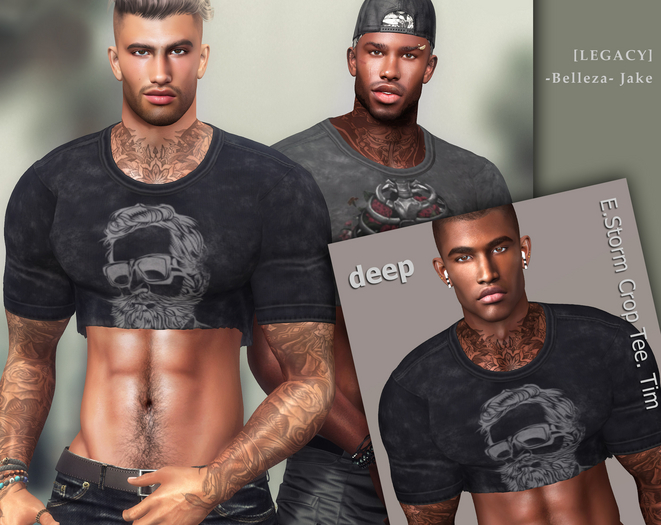 E.Storm Crop Tee. Tim deep