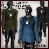 LMC Designer PSD Files  - Male Business Jacket - BOM