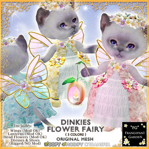 *FG* DINKIES Flower Fairy [FatPack] 3 colors