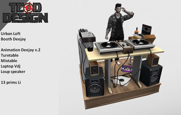 Booth Deejay ~ Urban Loft ~ Mesh