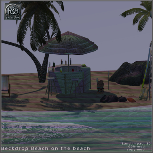 H&R Backdrop Beach on the Beach(wear)