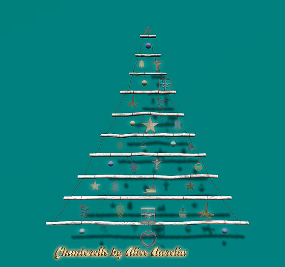 crate Cheery Christmas Collection Wall Tree 1 RARE