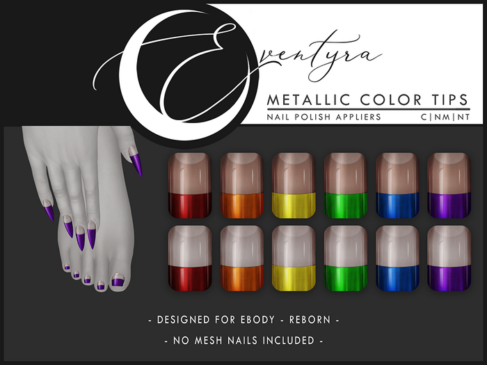 Eventyra - Reborn Nail HUD - Metallic Color Tips