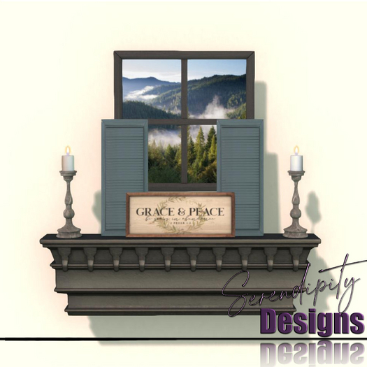 Serendipity Designs - Peace At Home Wall Shelf