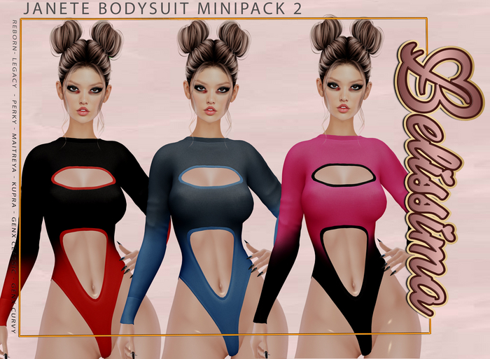 [Belissima] Janete Bodysuit Minipack 2