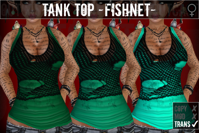 **OC** TankTop Fishnet -Greenpack-