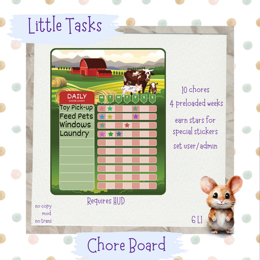 Little Tasks ~ Chore Board Barnyard (2)