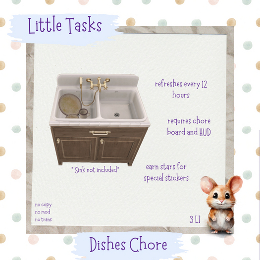 Little Tasks ~ Dishes