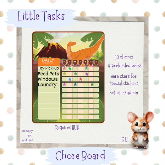 Little Tasks ~ Chore Board Dino (1)