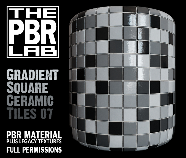 Second Life Marketplace - The PBR Lab - Gradient Square Ceramic Tiles ...
