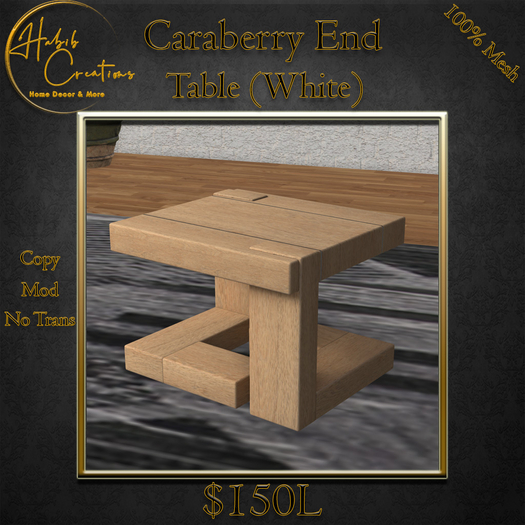 [HC] Caraberry End Table - White Oak
