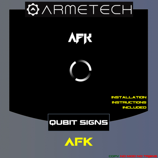 Armetech - Qubit Signs - AFK