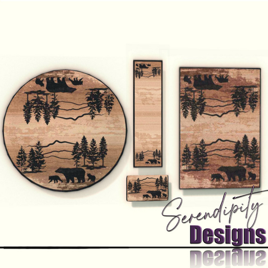 Serendipity Designs - Bear Mountain Rugs FATPACK