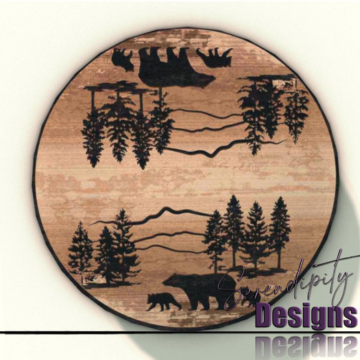 Serendipity Designs - Bear Mountain Round Rug