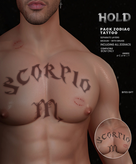 HOLD - PACK ZODIAC TATTOO (BOM)