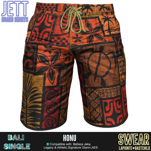 Board Shorts - Jett Graphics - HONU