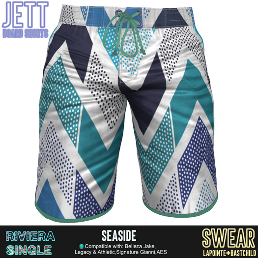 Board Shorts - Jett Graphics - SEASIDE