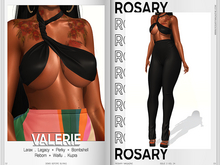 Rosary. Valerie . Top Black