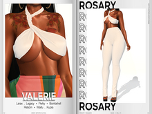 Rosary. Valerie . Top White