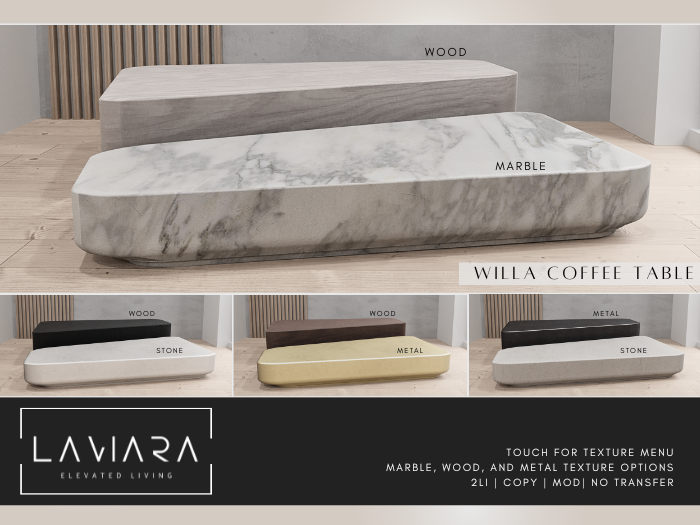 LAVIARA - Willa Coffee Table